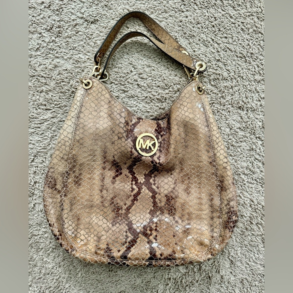 Michael Kors snakeskin purse